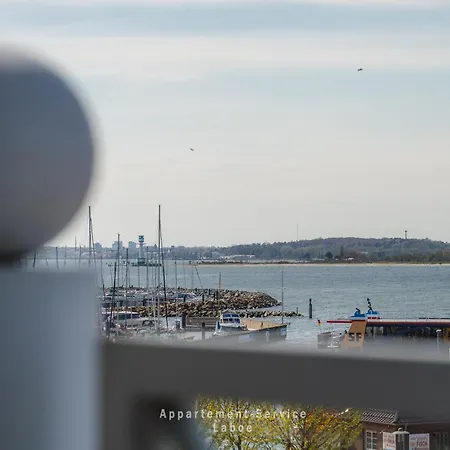 Strandkoje In Erster Reihe Mit Traumhaftem Blick Auf Kieler Foerde Apartmán Laboe